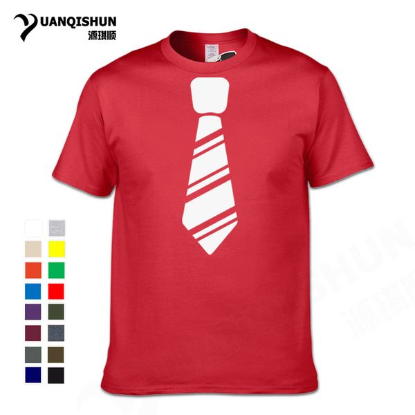 

sport stripe tie print men tshirt funny fashion design tie t-shirt 2018 summer pure cotton comfortable tees