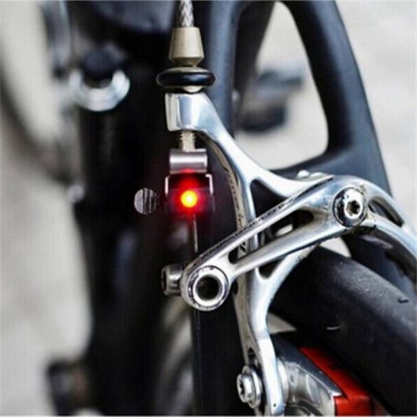 

bike lights wholesale- brake light mini mountain bicycle tail rear cycling red led lamp with cr1025 battery accessories1