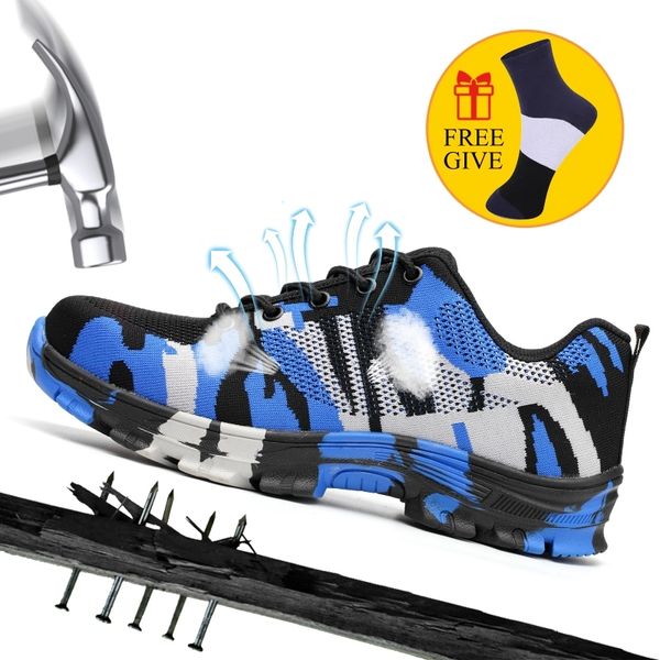 

xzmdh dropshipping men and women safety boots outdoor breathable smash-proof puncture-proof men shoes workers sneakers y200915, Black;brown