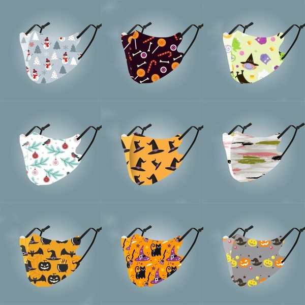 

face masks anti dust windproof printed outdoor mask#354, Black