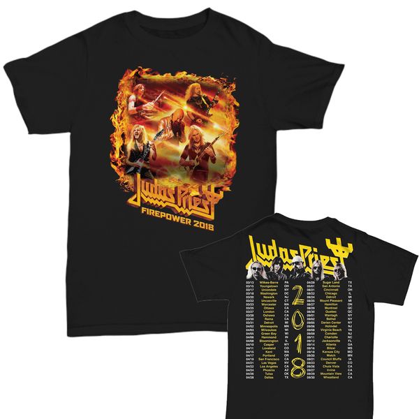 

judas priest 2018 concert tour футболка полный размер майка новая мода мужская с коротким рукавом рубашки футболки спорт толстовка с капюшон