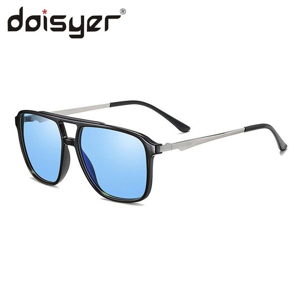 

sunglasses daisyer latest fashion classic square frame tr90 sun glasses mens biking gold uv400 polarized, White;black