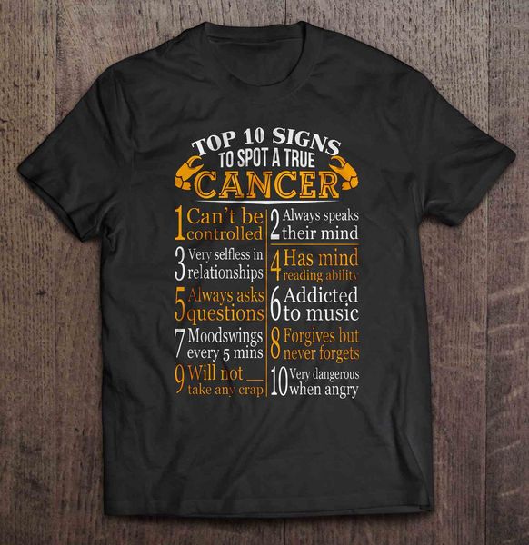 

men t shirt 10 signs to spot a true cancer women t-shirt sport hooded sweatshirt hoodie