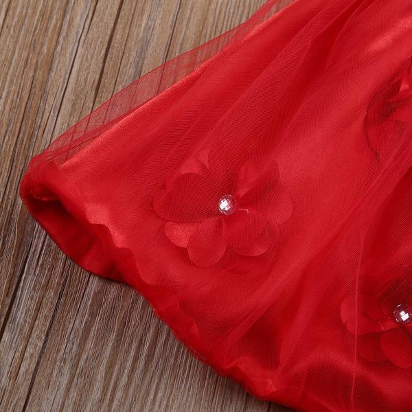 

princess newborn infant baby girls red dress flower tulle tutu party birthday wedding dresses for girls christmas ba jlluzx