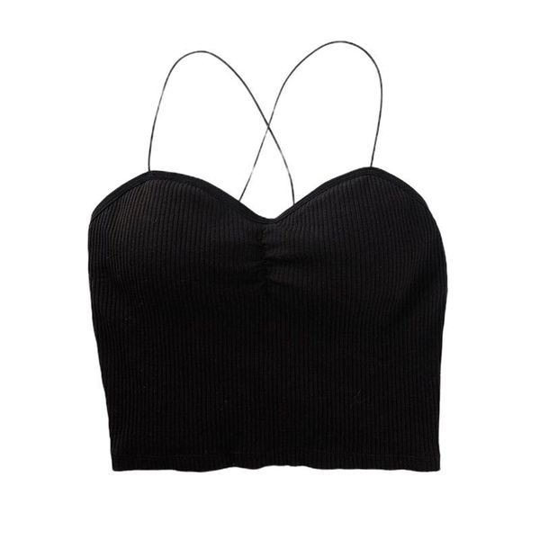 

women tube bras lingerie crop bra bralette intimate underwear tanks straps, Black;white
