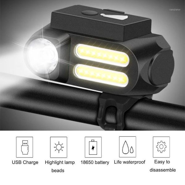 

bike lights light usb rechargeable bicycle set waterproof cycling front & rear lamp headlight led for bicycle1