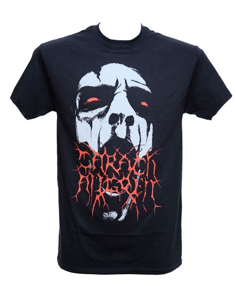 

carach angren - face - official t-shirt - symphonic black metal mans unique short sleeves o-neck t shirt sport hooded sweatshirt hoodie
