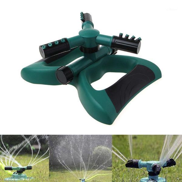 

automatic 360 degree rotating adjustable garden lawn water sprinkler 3 arm sprayer irrigation system leak