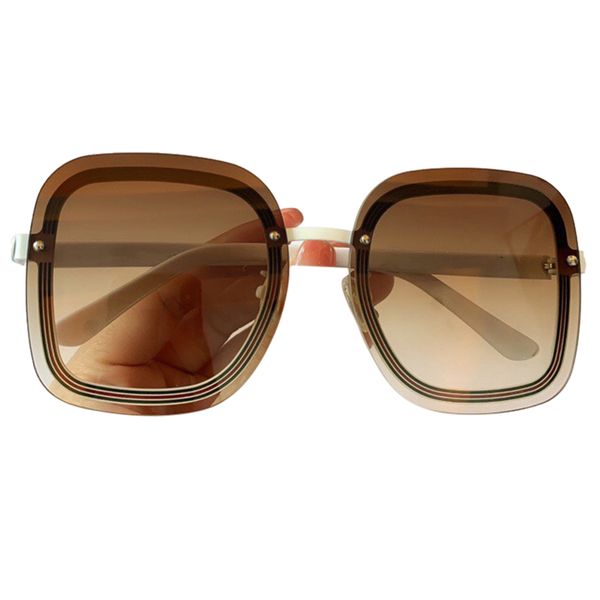 

big square vintage designer sun glasses shades rimless men flat luxury female women large sunglasses pcgsr, White;black