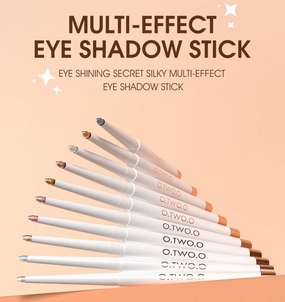 

o.two.o eye shadow pen eyeliner pencil 12 colors cosmetics smooth high pigment highlighter shadows stick makeup for women