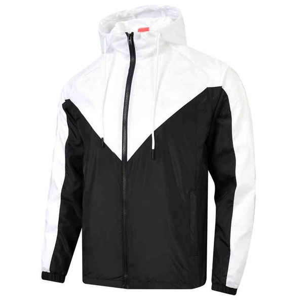 

men's jackets air mens windbreaker contrast color letter print plus size long sleeve hooded active outdoor coats 9t4f, Black;brown