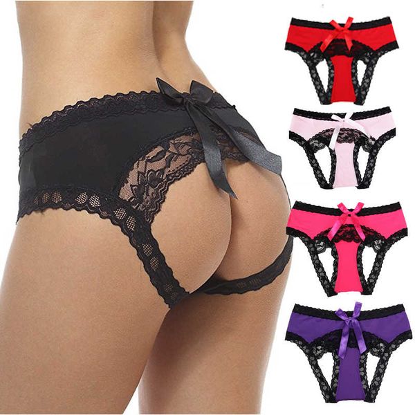 

women lace side seamless breathable hollow briefs solid color woman nylon low rise lingerie underwear, Black;white