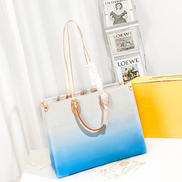 

onthego luxurys designers bags womens handbags purse flower tote bag ladies casual tote pvc leather shoulder bag female big purse handbag m4