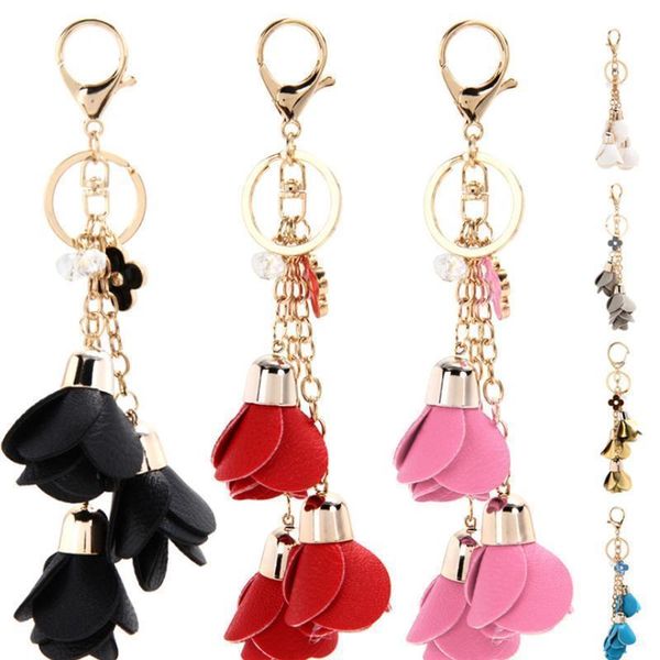 

new rose flower key chain key ring for women bag trinket accessory key ring holder jewelry eh880 h jlljgd