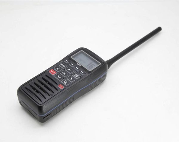 

built-in gps built-in dsc mob function floats and flashes alarm vibration draining function ipx7 waterproof vhf marine radio1