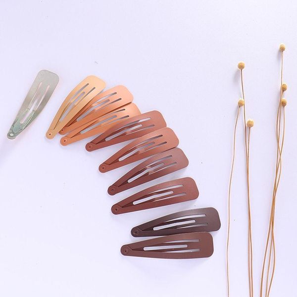 

10шт выпечка краски заколок для девочек bb шпильки привязать barrettes ободки hairgrips простой младенца головных уборов волос аксессуары кп