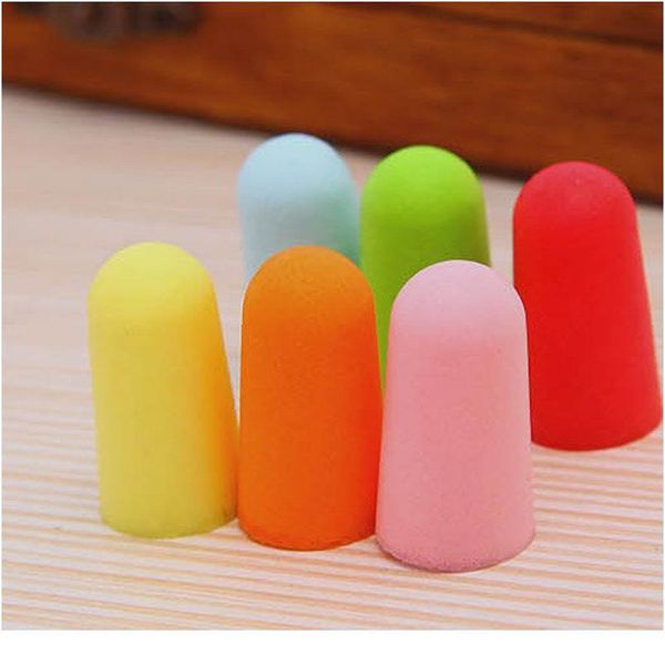 

soft foam anti-nosie earplugs ear protector plugs anti sound noise protection for travel sleeping noise r jllcqa