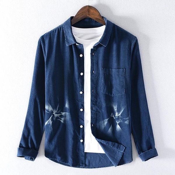 

men's printed blouse causal long sleeve shirts turn down collar cotton loose shirt button colors male dress printed blouse1, White;black