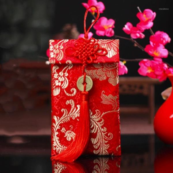 

chinese knot dragon phoenix pattern money envelopes home decor wallet wishes brocade red envelopes chinese red1