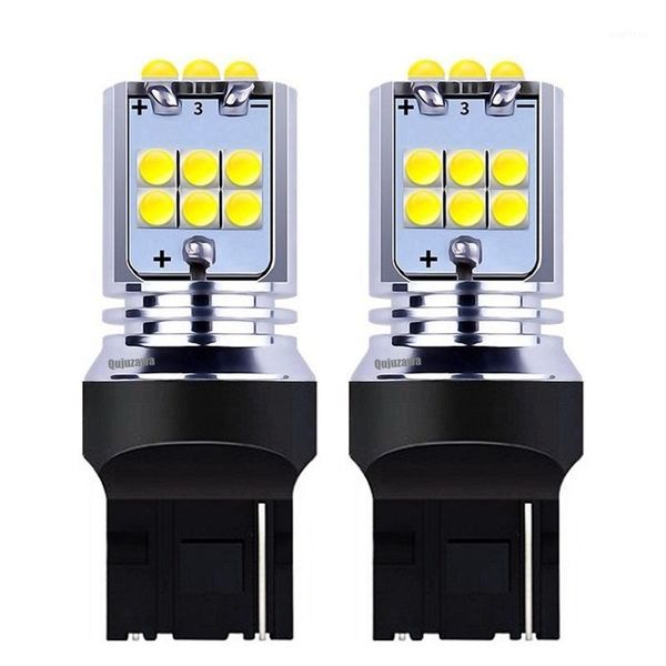 

2pcs t20 7440 w21w wy21w super bright led car tail brake bulb auto backup reverse lamp daytime running light turn signals1