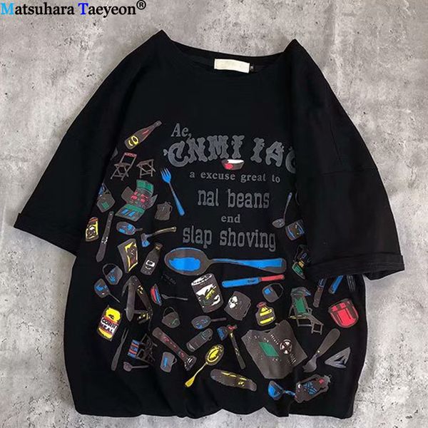 

new streetwear harajuku short sleeve korean version trend hip hop print casual tshirt tees sport hooded sweatshirt hoodie men t shirt