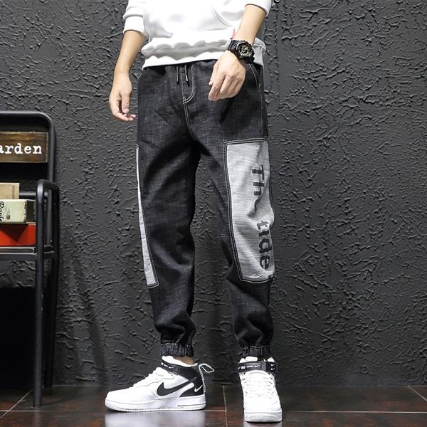 

xdskh толстяков большом мужские джинсы hjy6p корейский тонкий capris лето мода свободно ноги моды случайные случайные штаны jeansjeans и jea, Blue