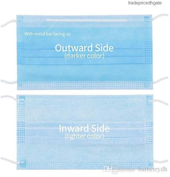 

masks disposable mouth layer face 3 mask ar-loop cover 3-ply non-woven breathable and comfortable for blocking dust