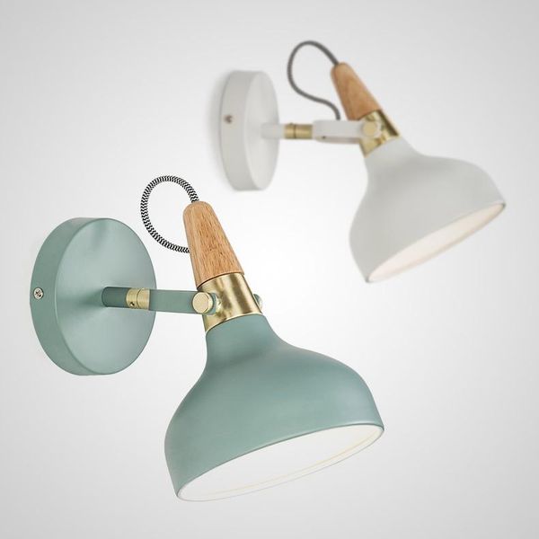 

wall lamp wiring bedside lamp ins girl nordic creative modern minimalist wall aisle decoration