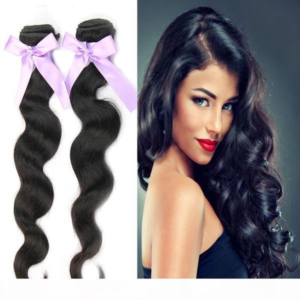 

brazilian virgin hair body wave 3 4 bundles human hair bundles weave 100 unprocessed peruvian malaysian brazilian body wave hair weft, Black