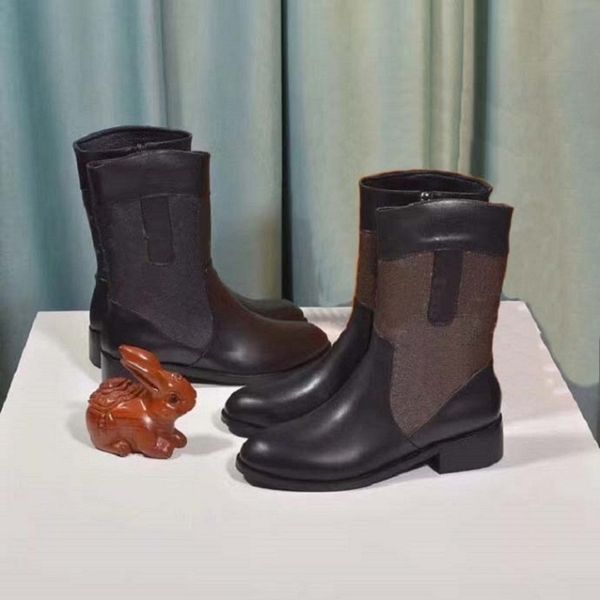 

classics exquisite leather platform shoes women boots high heels and genuine outdoors fashion boots booties shoe008 322, Black