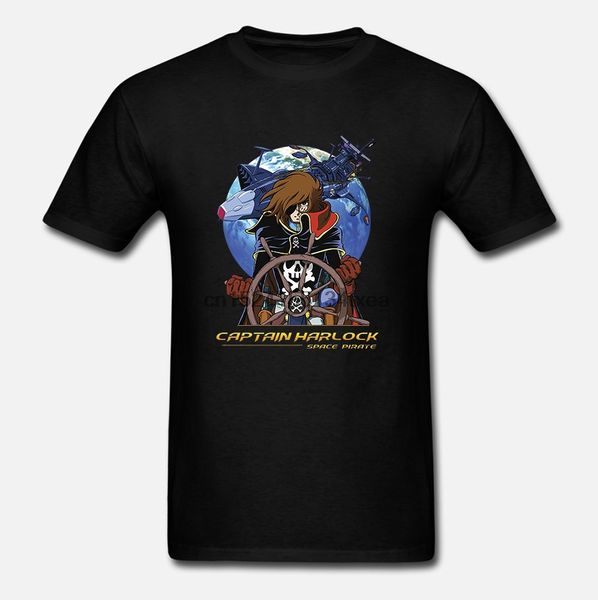 

anime space pirate captain harlock v1 1978 t shirt black all sizes s-3xl tee shirt sport hooded sweatshirt hoodie