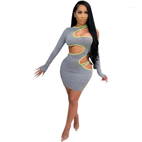 

clothes hoolow out womens dresses casual strapless designer ladies skinny dresses fashion soild color womens, Black;gray