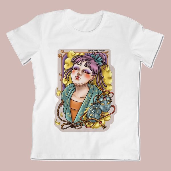 

sport t shirt with print illustration by sonia f oriental card men t shirt 100% cotton