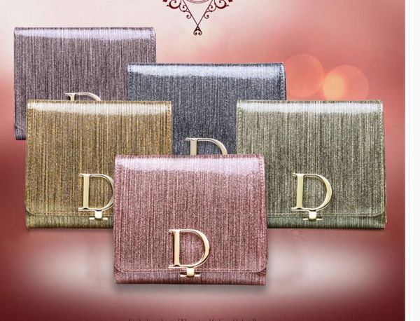 

2021 new fashion women's leather wallet@3, Red;black