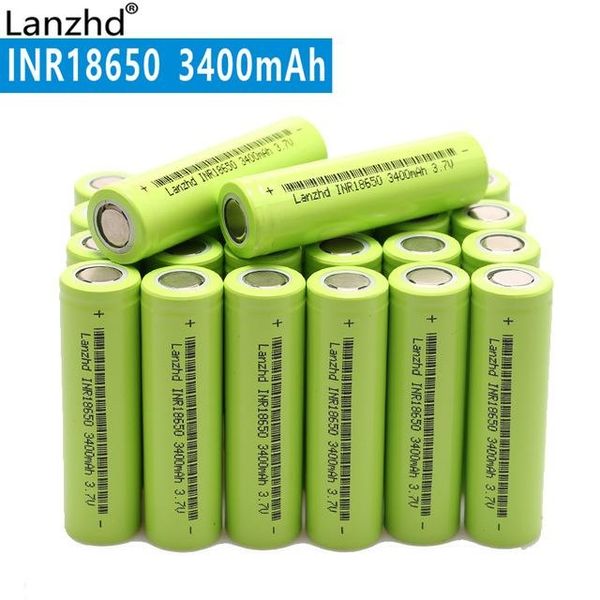 

atteries rechargeable batteries new 18650 3.7v 3400mah original inr18650 rechargeable li-ion 30a large current battery for lapmobile