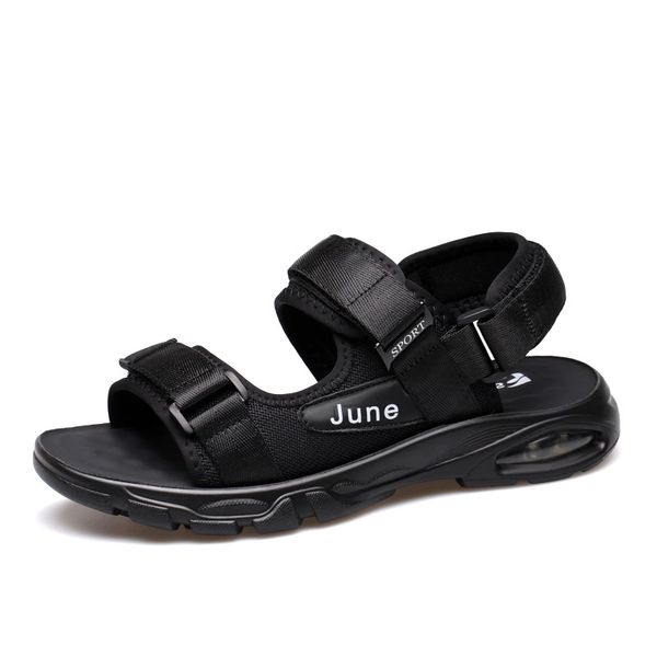 

new 2020 beach sandals men summer shoes flat casual men sandals black soft slippers shoes non-slip a2226 #xk2z