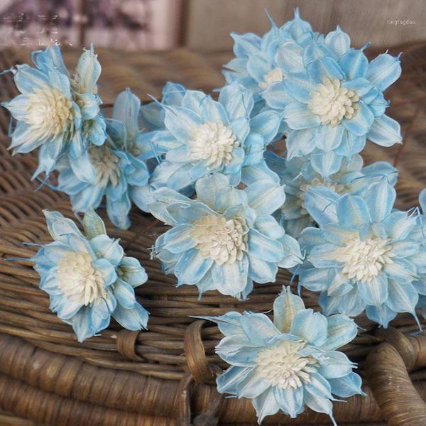 

decorative flowers & wreaths craft natural daisy with stem ,diy flower arranging for home party room decoration and wedding decor gift box,6