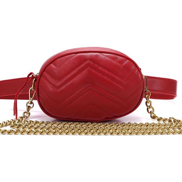 

fashion women bags designer heart shoulder with chain strap pocket for girls waist bag lady quality