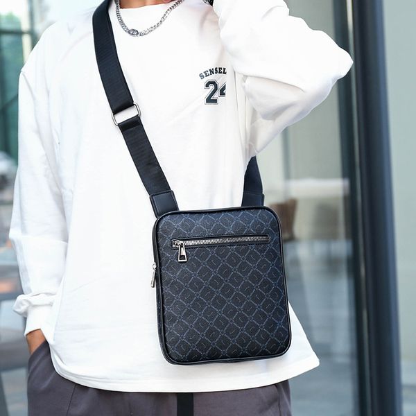 

Wholesale mens shoulder bags street personalized printing backpack multifunctional simple joker vertical men crossbody bag outdoor leisure leather handbag, Black2-2021