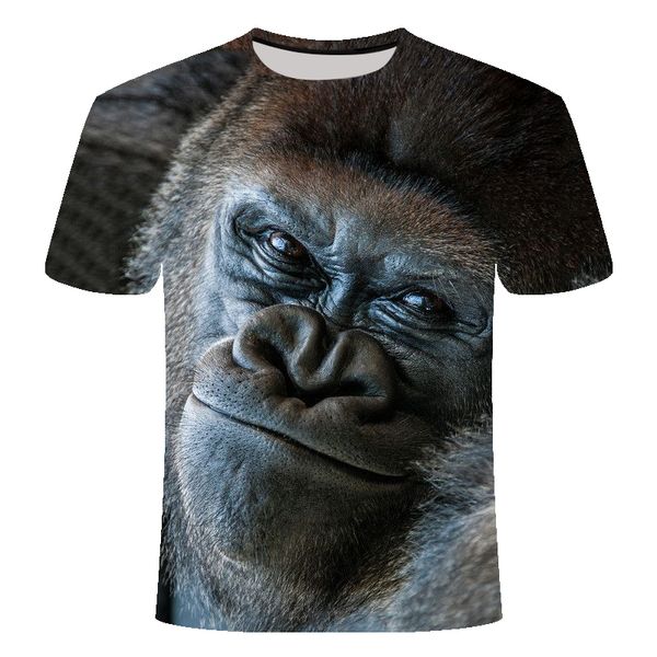 

print animal monkey gorilla 3d print shirts anime hippie hentai men clothing