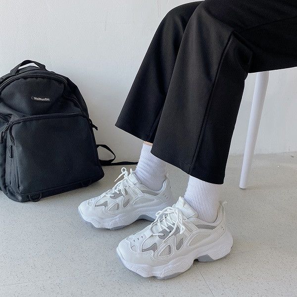 

2021 trendy retro daddy shoes female wisdom white sneakers winter new plus velvet casual all-match student shoes