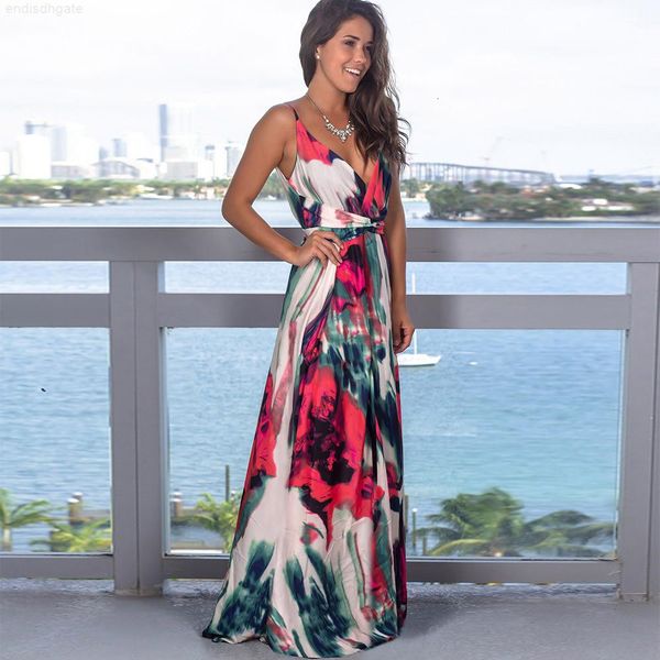 

2020 floral print short sleeve boho dress designer dress evening gown party long maxi dress summer sundress clothing dresses for womens, Black;gray