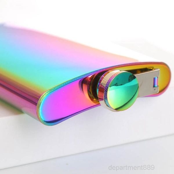 

a-8oz stainless steel hip flask portable outdoor flagon whiskey stoup pot wine bottle fashion water bottles drinkware dhe346