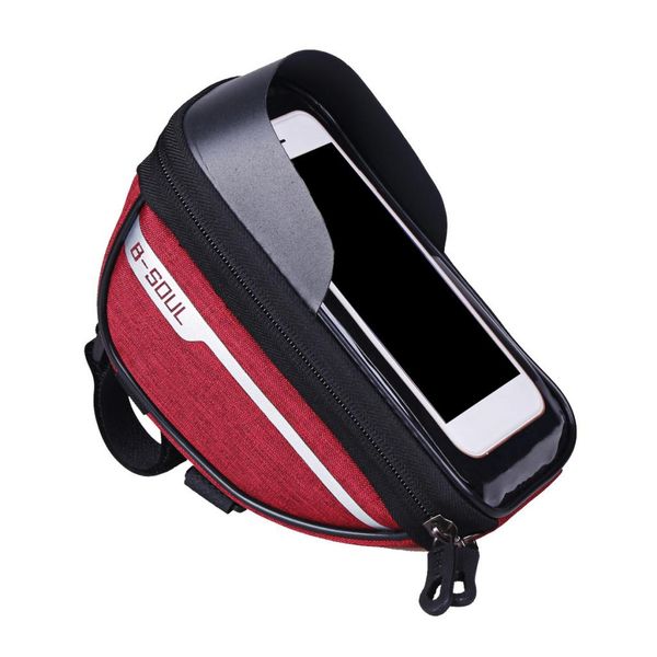

bike frame bag waterproof cycling bicycle phone mount handlebar frame bag phone holder with sun visor for smart phones below 7