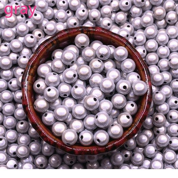 

new 6mm 8mm 3d miracle shining dream acrylic round spacer beads for jewelry making qylbyt