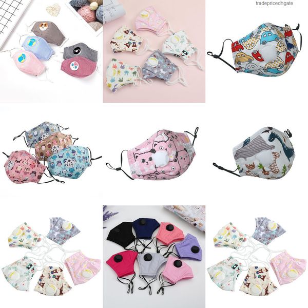 

factoryow88cotton filter smoke with anti-dust valve face pm2.5 outdoor indoor adjustable reusable washable mouth mask for kids wome