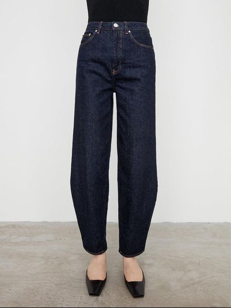

women high waist denim jeans 2021 new spring summer loose zipper new pockets ladies casual pants, Blue