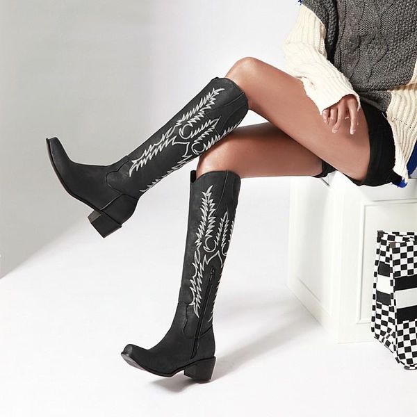 

boots foreign trade autumn and winter style catwalk pointed toe stiletto stone white size british bo, Black