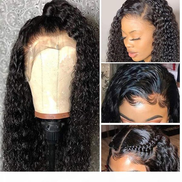 

360 curly lace human hair wigs for black women glueless remy malaysian human hair lacefront 360 frontal wig pre plucked hairline, Black;brown