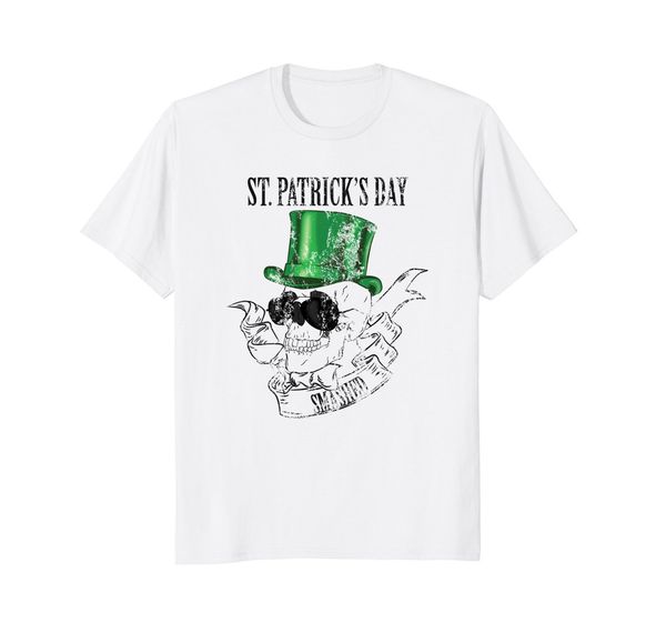 

new summer fashion men tee shirt skull tattoo designs, st patricks day leprechaun shirt casual t-shirt sport hooded sweatshirt hoodie